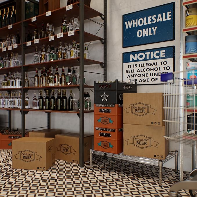 Regal Altair 18" Deep x 30" Wide x 8" Height 1-Tier Wire Shelving Kit | NSF - Image 2