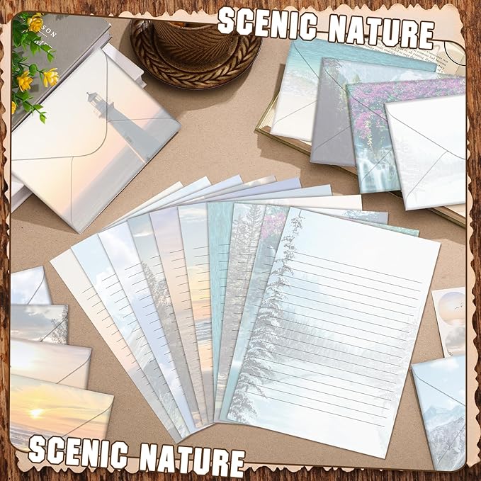 TaoBary 160 Pcs Stationery Paper Set 50 Double Sided Stationery Papers - Image 6