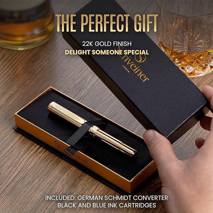 Scriveiner Gold Luxury Fountain Pen - Image 3