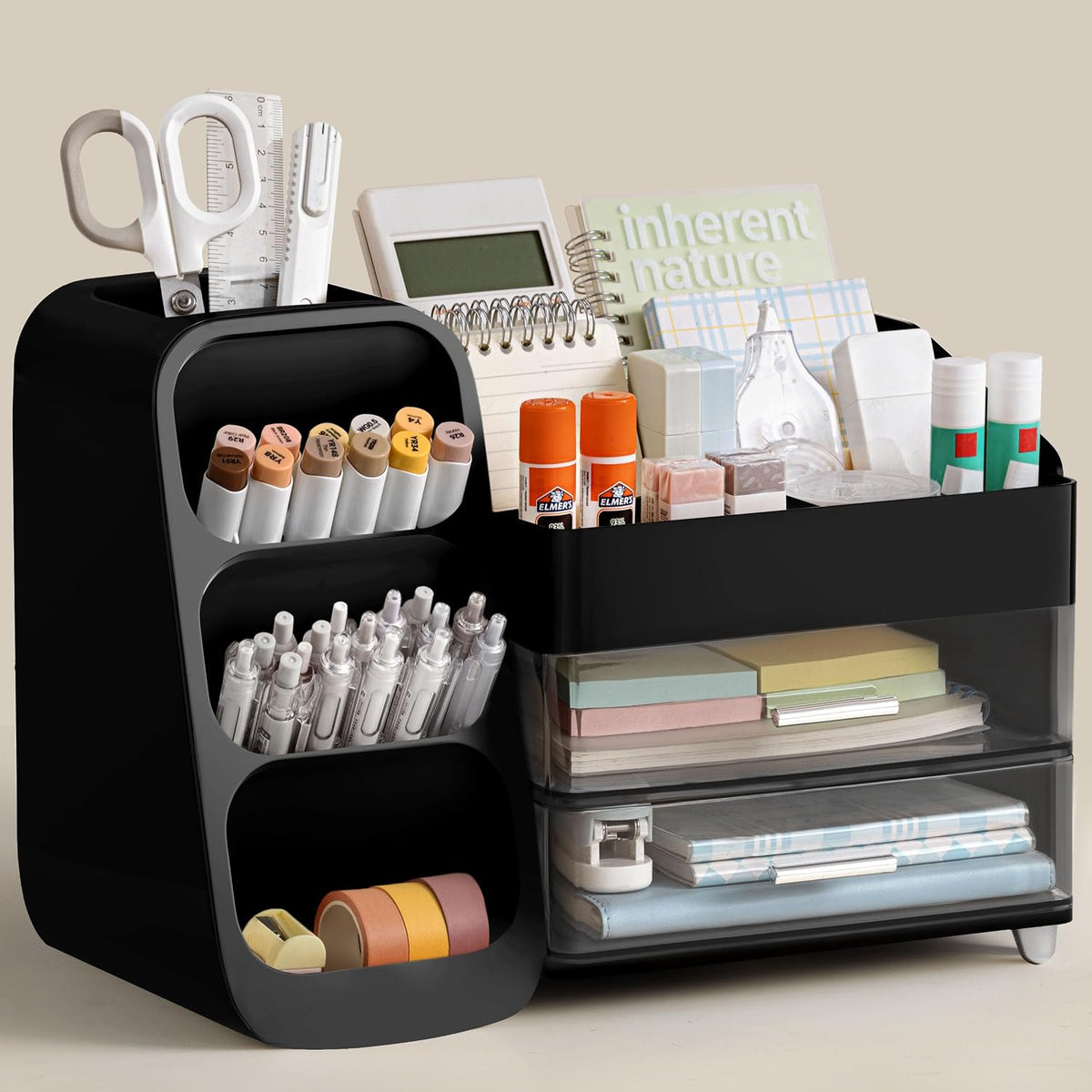 hblife desk organizer with pen pencil holder for, main product view