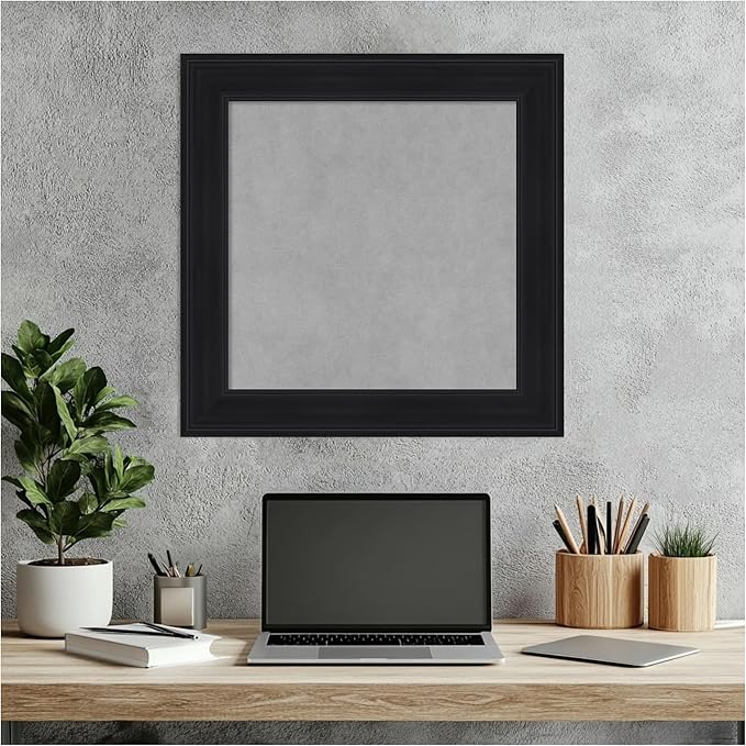 Amanti Art Black Framed Magnetic Board 21x21 Small Vision Board - Image 6