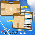 Torlam Magnetic Dry Erase Coach Board, Basketball Coaching Clipboard - Image 2
