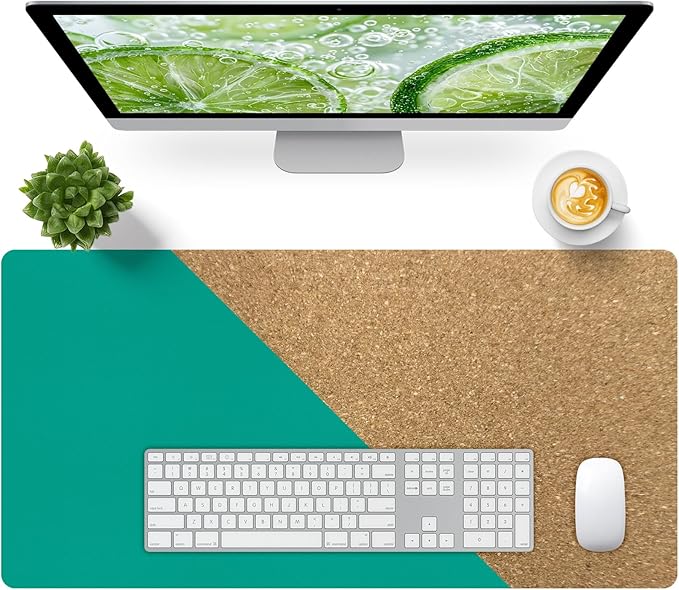 Bloss Green Desk Mat, Leather Desk Pad, Desk Matt by Bloss