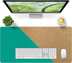 Bloss Green Desk Mat, Leather Desk Pad, Desk Matt by Bloss
