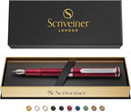 Scriveiner Luxury EDC Fountain Pen, Stunning Matt Red Pocket EDC - Image 9