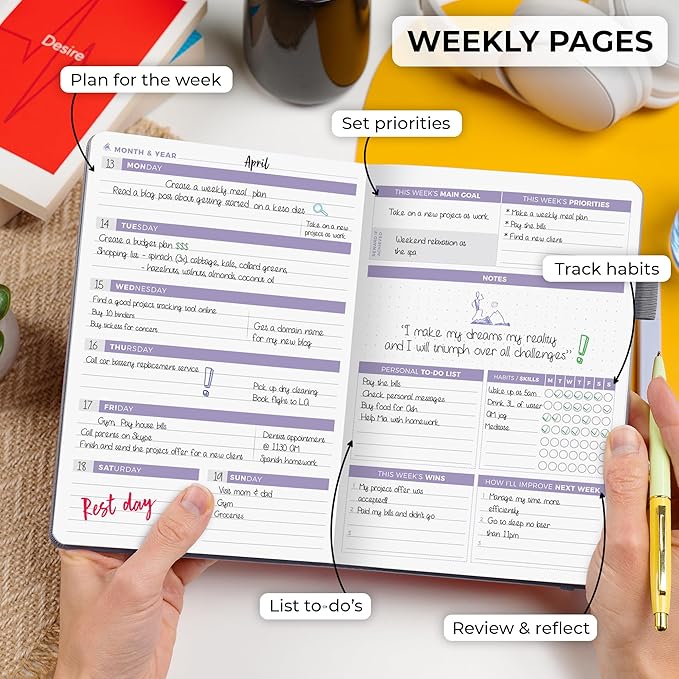 Clever Fox Planner 2nd Edition – Colorful Weekly & Monthly Goal Planner - Image 3