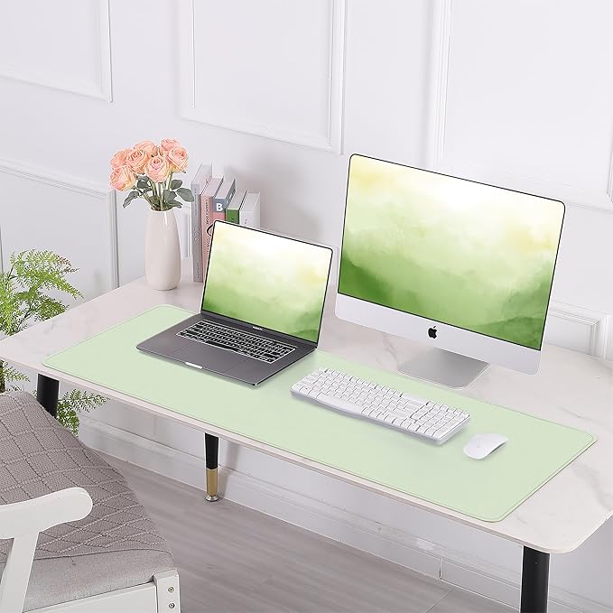 Leather Desk pad Protector, 47in*23in Large Desk mat - Image 6