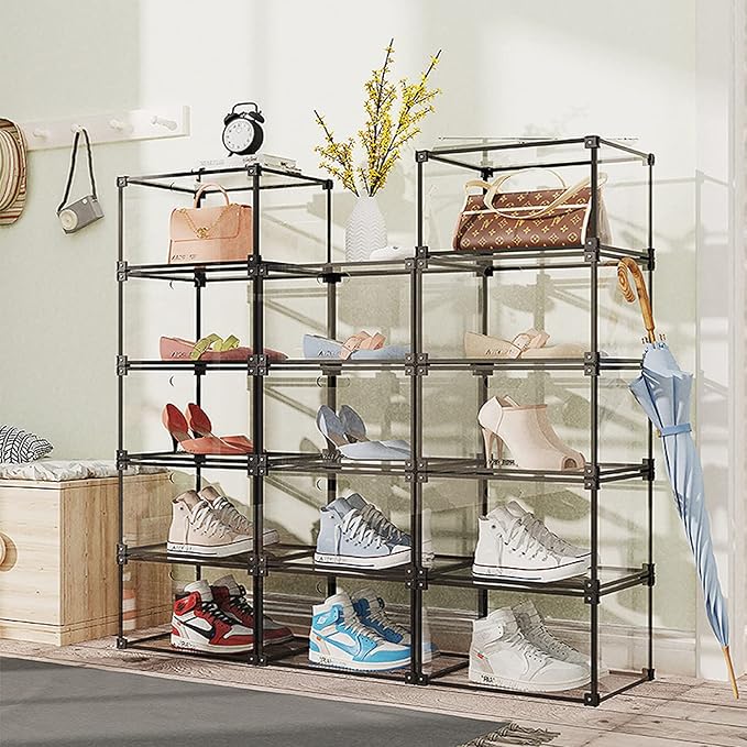 KOKOIN Magnetic Side Open Transparent Plastic Storage Shoe Box Clear Shoe - Image 5