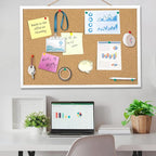FEBSNOW Cork Board Bulletin Board 23 x 15.7 Inches - Image 6