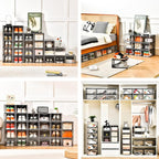 Clemate Upgraded X-Large Shoe Organizer, Shoe Storage Organizer, 12 Pack - Image 6
