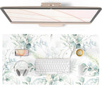 QIYI Large Mouse Pad for Desk, Cute Desk Mat for Desktop, Women Girls Green by QIYI