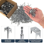 Sumloty 50-Pack 304 Stainless Steel Fence Staples, 1.6 Inch Reusable Fence - Image 3