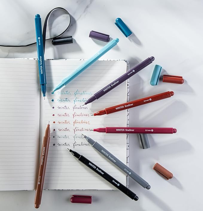 DIVERSEBEE Fine Tip Pens, 8 Bible Pens No Bleed Through, 0.5mm Fine Point - Image 4