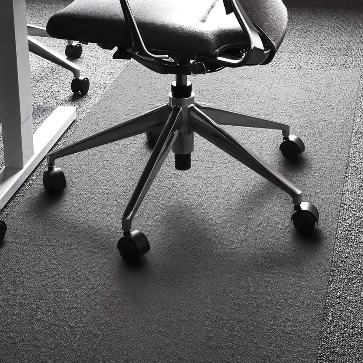 FloorTex 1115015023ER Floor Protection Chairmat, XXL, 60-Inch x60-Inch, Clear