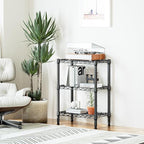 M MZG 750 lbs 3 Tier Shelf Metal Storage Shelves Wire Rack Closet Organizers - Image 2