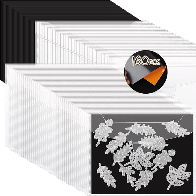 160 PCS Stamp and Die Storage Bag and Rubber Magnetic Sheets, Die Storage Set by YixangDD