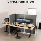 VIVO T-Shape Modular Corner Wall System, 4 Panels, Modern Professional Office - Image 4