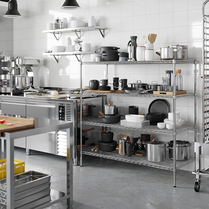 Regal Altair 24" Deep x 54" Wide x 54" Height Wire Shelving Kit | 4-Tier | NSF - Image 5