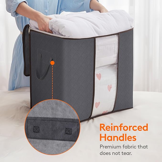 Lifewit 6 Packs 100L Clothes Storage Bag, Storage Bins - Image 3