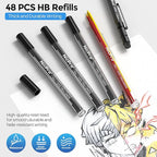 Nicpro 3 PCS 1.3 mm Blacke Mechanical Pencils Set - Image 4