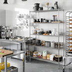 Regal Altair 18" Deep x 54" Wide x 86" Height Wire Shelving Kit | 5-Tier | NSF - Image 7