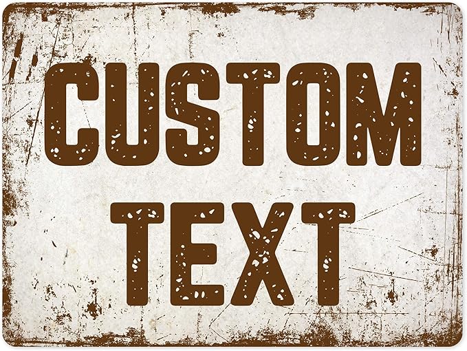 Custom Sign, Custom Street Sign, 11 Font Colors, 13 Font Styles, 4 Hole Options by MySignCenter
