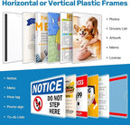 Magnetic Sign Holder 11 x 17 Adhesive Frame 5 Pack, Rigid Plastic Document - Image 8