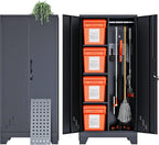 storage cabinet 61" h, metal outdoor sheds with, main product view