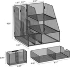 Marbrasse Desk Organizer and Accessories, 3-Tier File Organizer - Image 6
