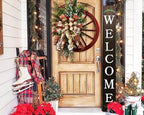 Tall Outdoor Welcome Sign, 6ft Brown Rustic Modern Farmhouse Welcome Sign - Image 3