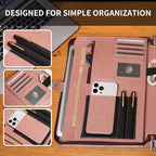 Geslun Personalized Vegan Leather Portfolio, Legal Size 8.5 x 14 Pad Holder - Image 8