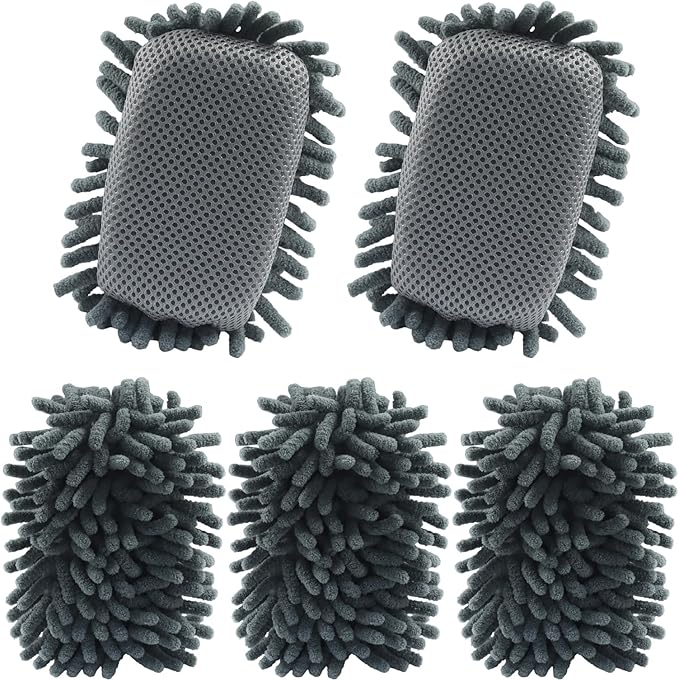 Biaungdo 5 Pack Washable Whiteboard Eraser, Microfiber Shag Dry Eraser by Biaungdo