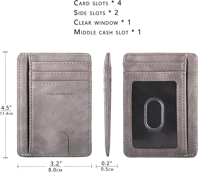 TOURSUIT Travel Minimalist Slim Front Pocket Wallet - Image 4