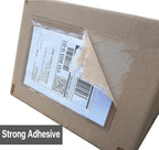 BEUYI Clear 9.5'' x 6.7'' Packing List Envelopes, Adhesive Shipping Label - Image 4