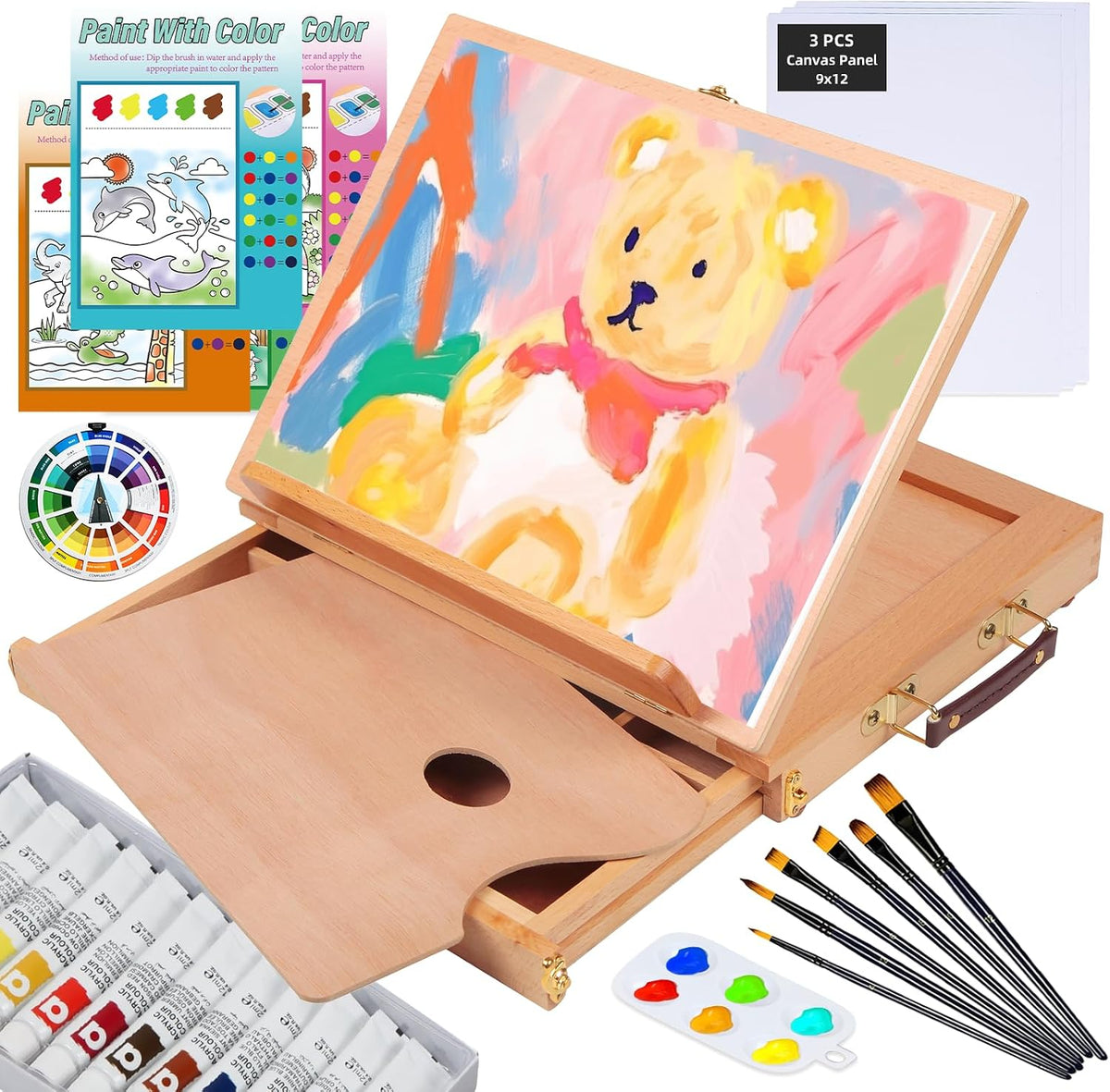 falling in art 29 pcs acrylic painting kit, main product view