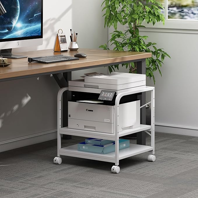 Fannova 20 Inches Deep Large Printer Stand, 2 Tier Under Desk Printer Table - Image 2