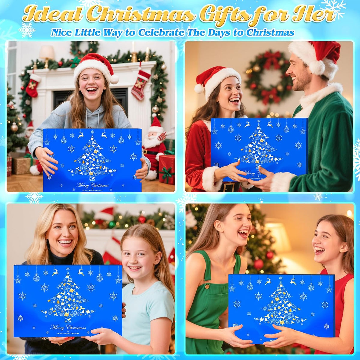 EULRGAUS Advent Calendar 2026, 24 Days Jewelry and Spa Gifts for Teen Girls
