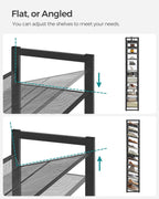 songmics shoe rack, 12-tier shoe organizer, metal shoe, package contents
