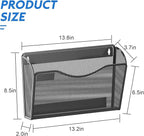 samstar 6 Pack Magnetic File Holder, Mesh Wall File Organizer File Pocket Mail - Image 2