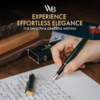 Wordsworth & Black Fountain Pen Set, 18K Gilded Fine Nib, Includes 24 Pack Ink - Image 2