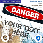 Custom Danger Sign, OSHA Sign, 18x24 Inches, Rust Free .063 Aluminum, Fade - Image 5