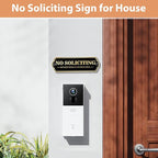 Brass No Soliciting Sign, No Soliciting Sign - Image 6