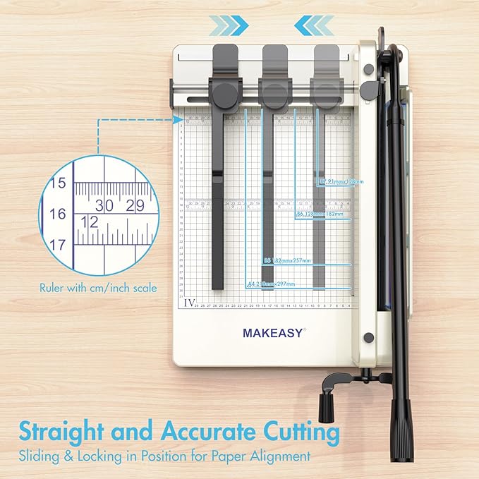 Paper Cutter 12 Inch, Heavy Duty Paper Cutter - Image 7