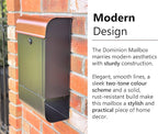 NACH Locking Mailbox, 16 x 4.5 x 10 inch, Waterproof Mailbox Wall Mount - Image 3