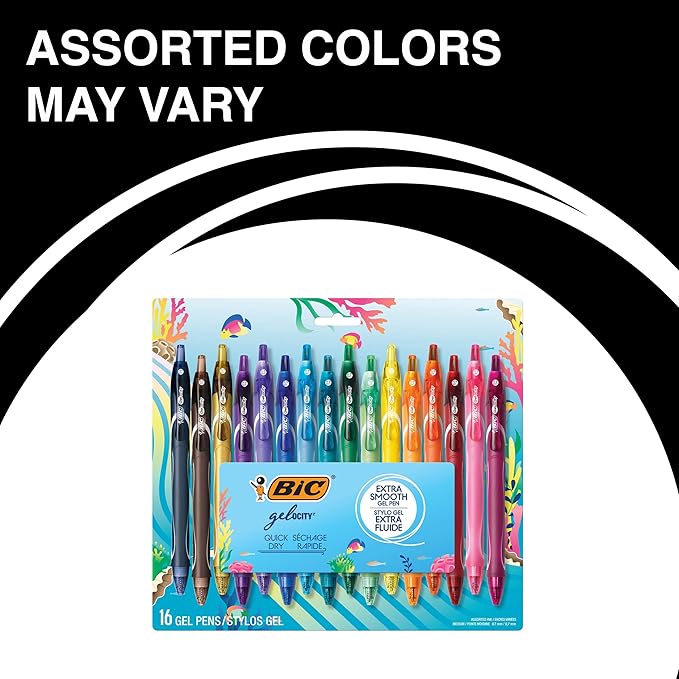BIC Gelocity Quick Dry Ocean Themed Gel Pen Set - Image 2