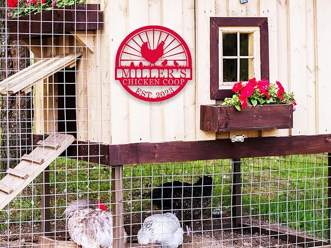 Hen House Coop Sign, Custom Chicken Coop Signs, Custom Chicken Farm Metal Sign - Image 3