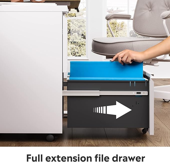 DEVAISE 2 Drawer Mobile File Cabinet - Image 6