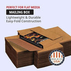 Tape Logic Literature Mailer, 12 1/8" x 9 1/8" x 2", Kraft Easy-fold mailer - Image 4