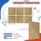 EVENRISING Acoustic Panels 6 Pack, Soundproof Wall Panels 23.6 x 23.6 Inches - Image 2