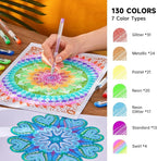 Shuttle Art 260 Pack Gel Pens Set, 130 Colors - Image 3